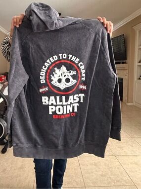 Ballast Point Zip-Up Sweater Jacket - Dark Gray